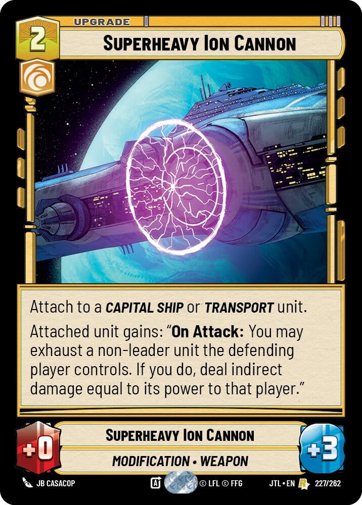 Image for Superheavy Ion Cannon (Jump to Lightspeed) (227/262) - Star Wars: Unlimited