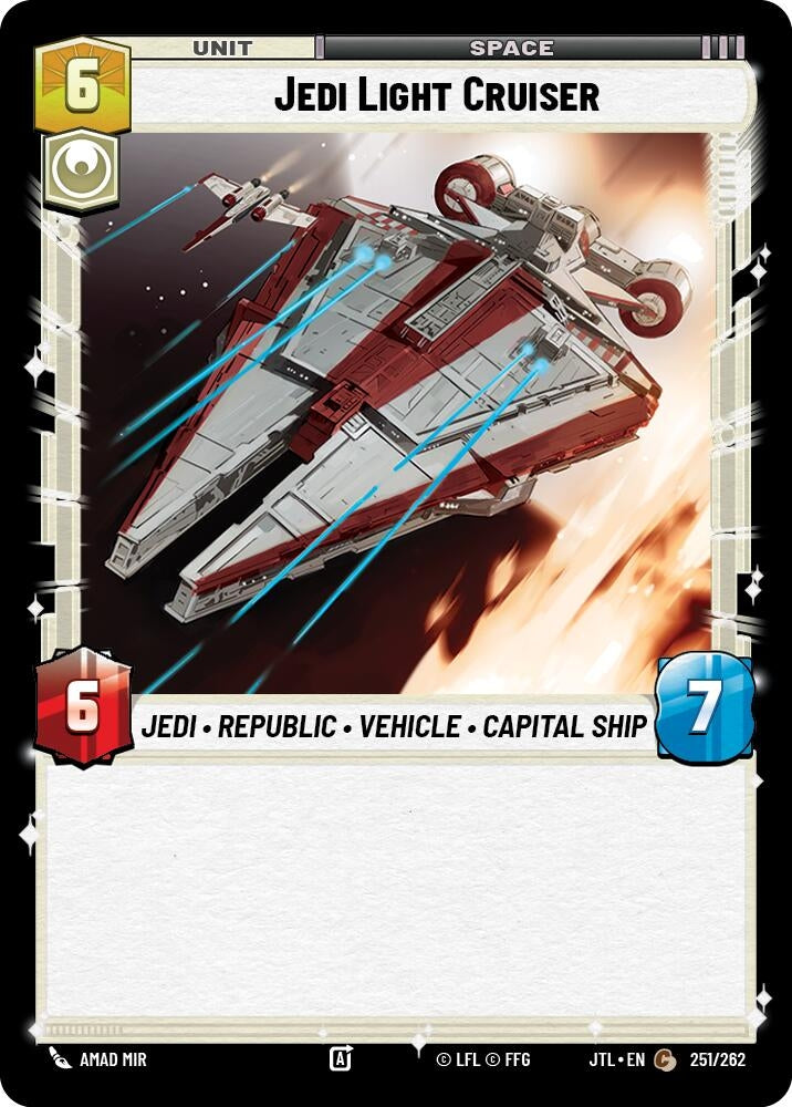 Image for Jedi Light Cruiser (Jump to Lightspeed) (251/262) - Star Wars: Unlimited