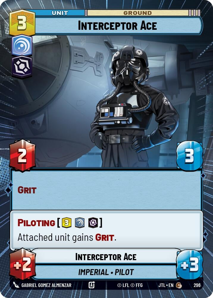 Image for Interceptor Ace (Hyperspace) (Jump to Lightspeed) (296) - Star Wars: Unlimited