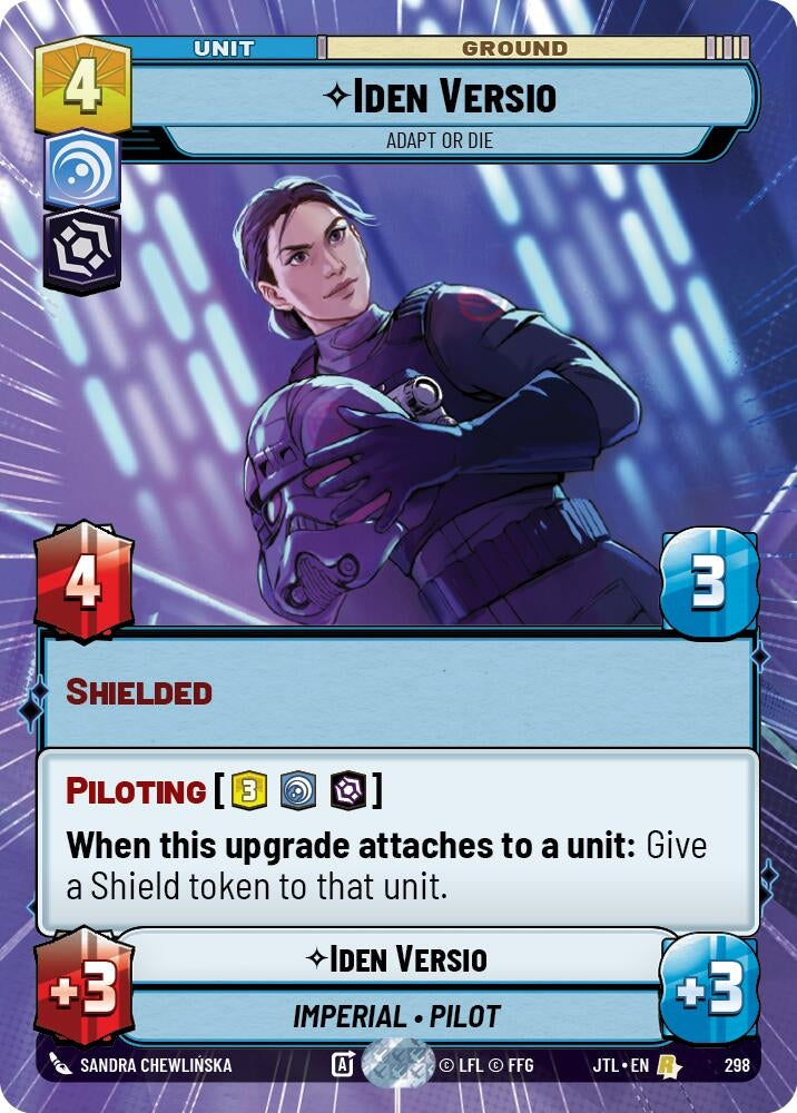 Image for Iden Versio - Adapt or Die (Hyperspace) (Jump to Lightspeed) (298) - Star Wars: Unlimited
