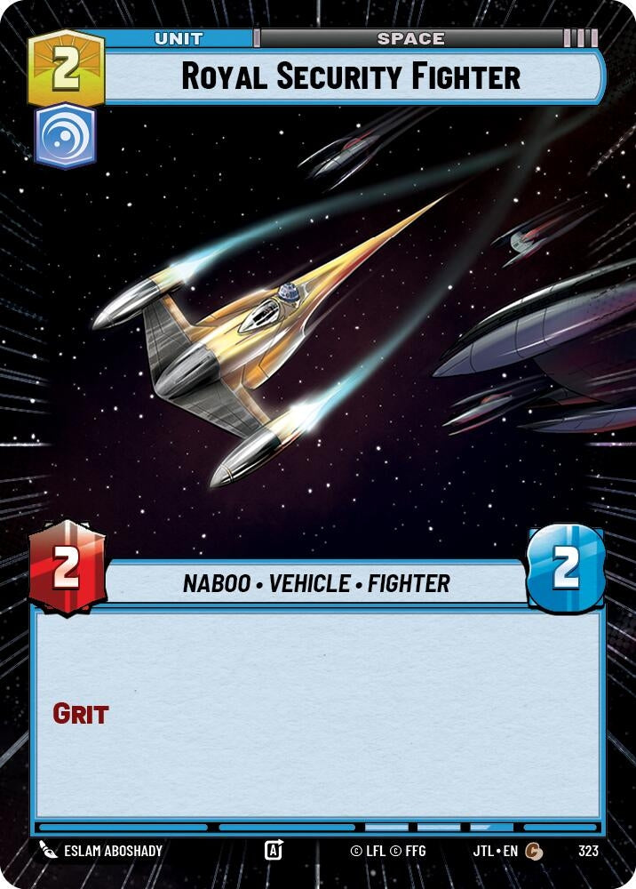 Image for Royal Security Fighter (Hyperspace) (Jump to Lightspeed) (323) - Star Wars: Unlimited