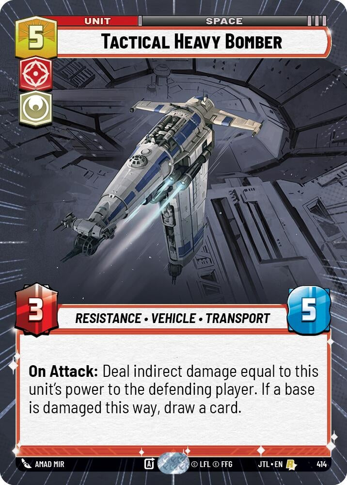 Image for Tactical Heavy Bomber (Hyperspace) (Jump to Lightspeed) (414) - Star Wars: Unlimited
