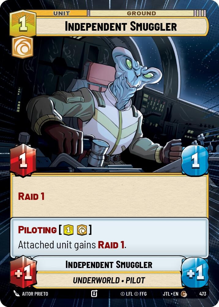 Image for Independent Smuggler (Hyperspace) (Jump to Lightspeed) (473) - Star Wars: Unlimited