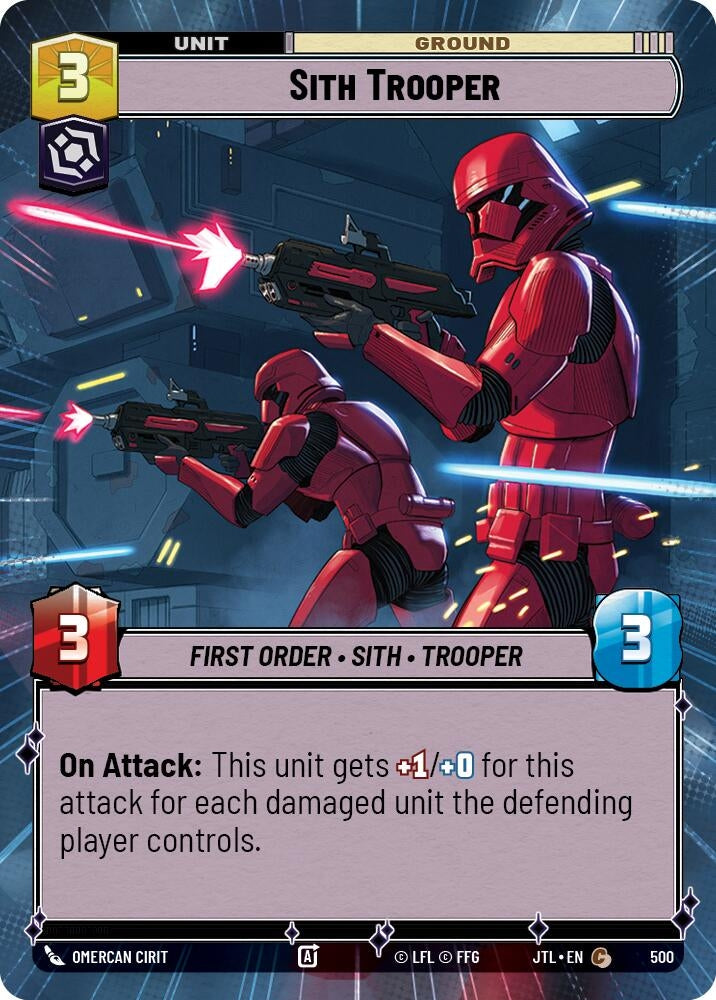 Image for Sith Trooper (Hyperspace) (Jump to Lightspeed) (500) - Star Wars: Unlimited
