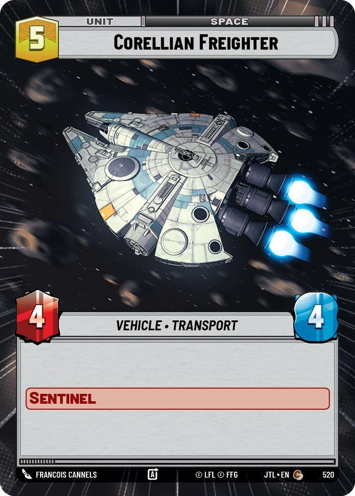 Image for Corellian Freighter (Hyperspace) (Jump to Lightspeed) (520) - Star Wars: Unlimited