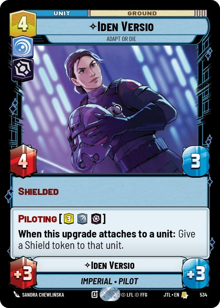 Image for Iden Versio - Adapt or Die (Foil) (Jump to Lightspeed) (534) - Star Wars: Unlimited
