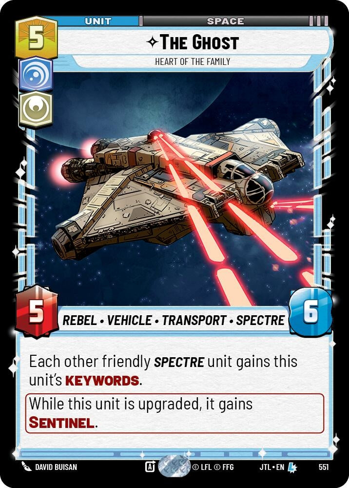 Image for The Ghost - Heart of the Family (Foil) (Jump to Lightspeed) (551) - Star Wars: Unlimited