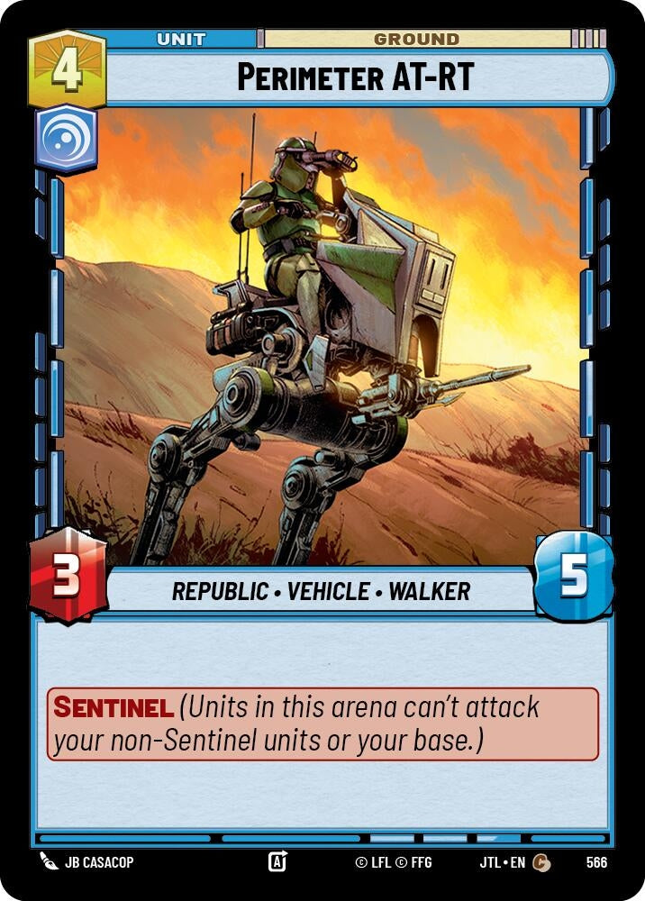 Image for Perimeter AT-RT (Foil) (Jump to Lightspeed) (566) - Star Wars: Unlimited