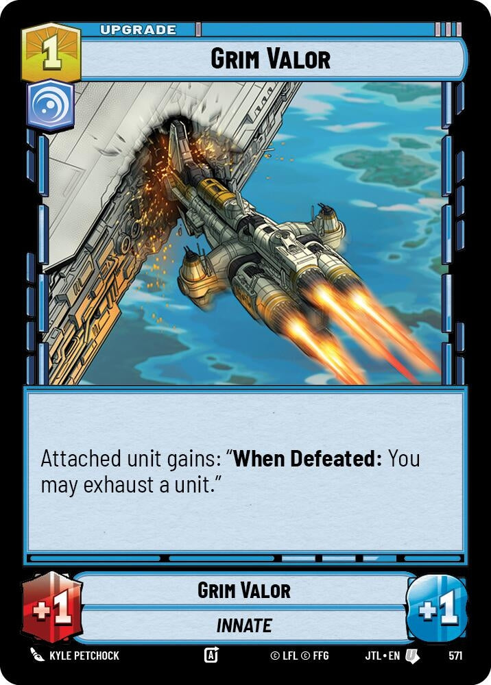 Image for Grim Valor (Foil) (Jump to Lightspeed) (571) - Star Wars: Unlimited