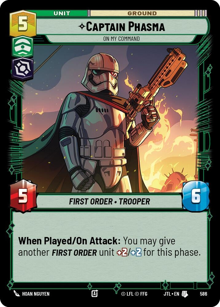 Image for Captain Phasma - On My Command (Foil) (Jump to Lightspeed) (586) - Star Wars: Unlimited