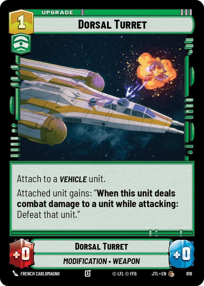 Image for Dorsal Turret (Foil) (Jump to Lightspeed) (618) - Star Wars: Unlimited