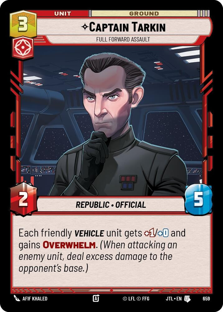 Image for Captain Tarkin - Full Forward Assault (Foil) (Jump to Lightspeed) (659) - Star Wars: Unlimited
