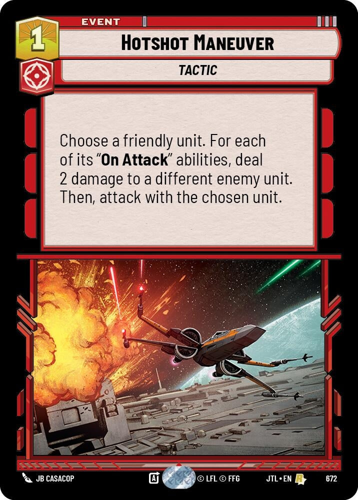 Image for Hotshot Maneuver (Foil) (Jump to Lightspeed) (672) - Star Wars: Unlimited