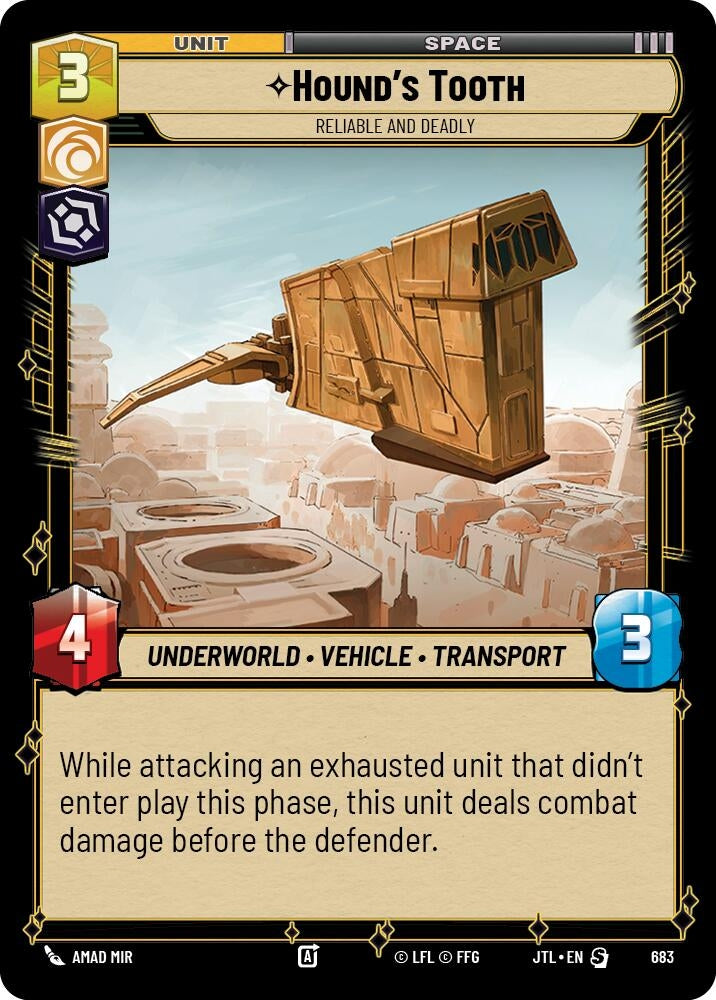Image for Hound's Tooth - Reliable and Deadly (Foil) (Jump to Lightspeed) (683) - Star Wars: Unlimited
