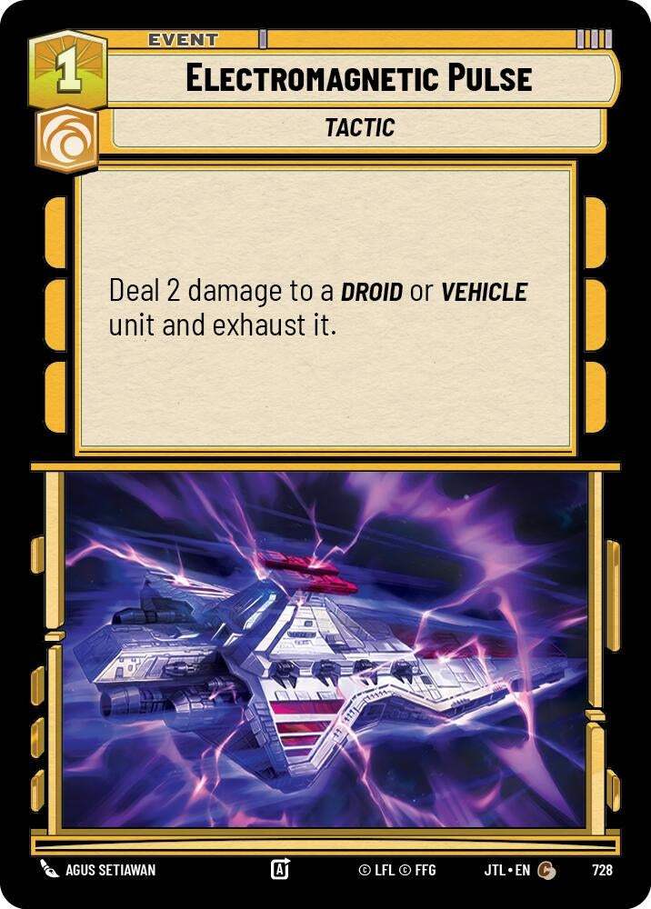 Image for Electromagnetic Pulse (Foil) (Jump to Lightspeed) (728) - Star Wars: Unlimited