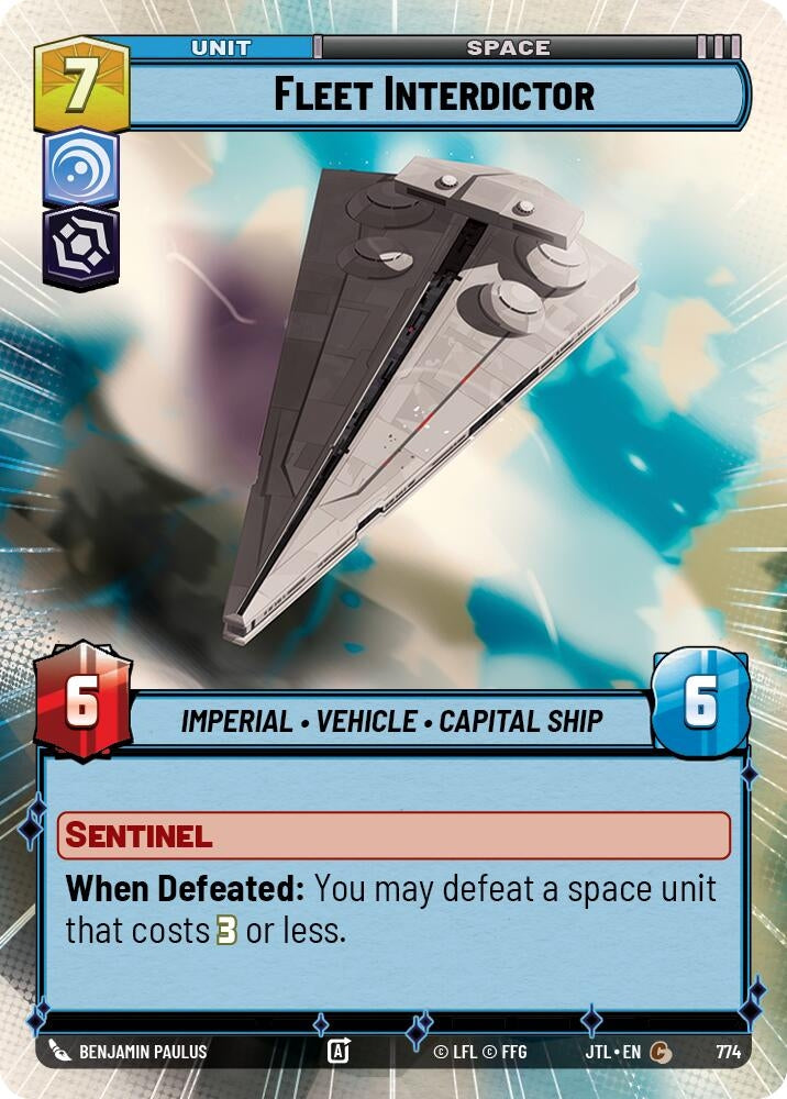 Image for Fleet Interdictor (Hyperspace Foil) (Jump to Lightspeed) (774) - Star Wars: Unlimited