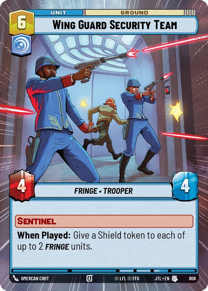 Image for Wing Guard Security Team (Hyperspace Foil) (Jump to Lightspeed) (806) - Star Wars: Unlimited