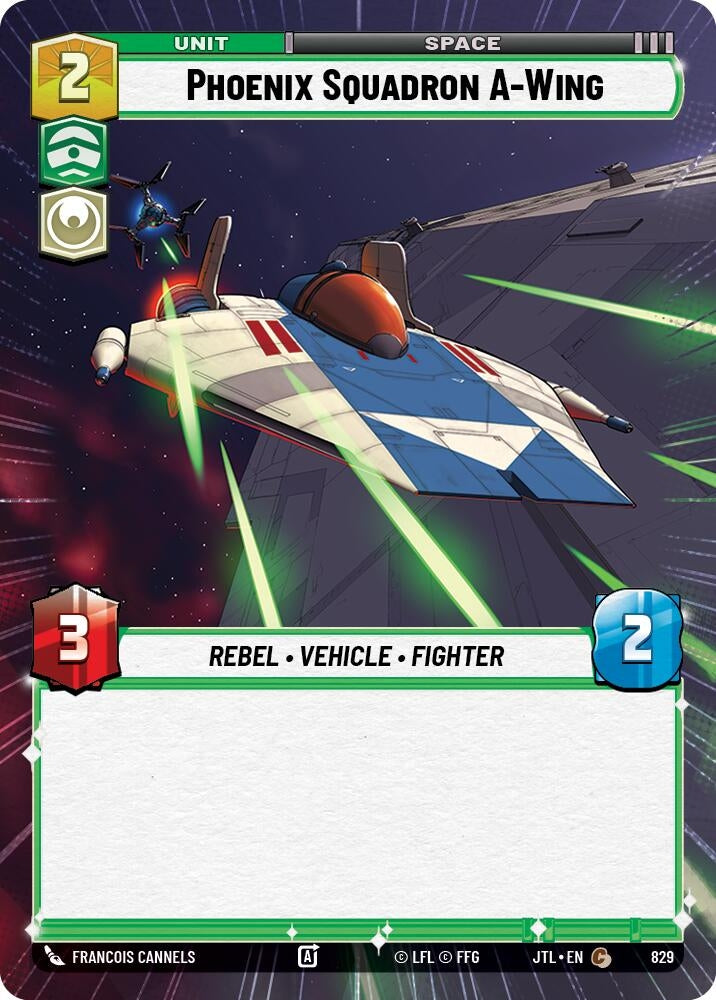 Image for Phoenix Squadron A-Wing (Hyperspace Foil) (Jump to Lightspeed) (829) - Star Wars: Unlimited
