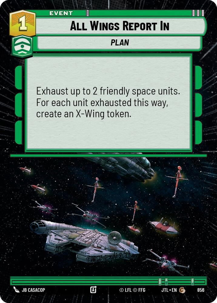 Image for All Wings Report In (Hyperspace Foil) (Jump to Lightspeed) (856) - Star Wars: Unlimited