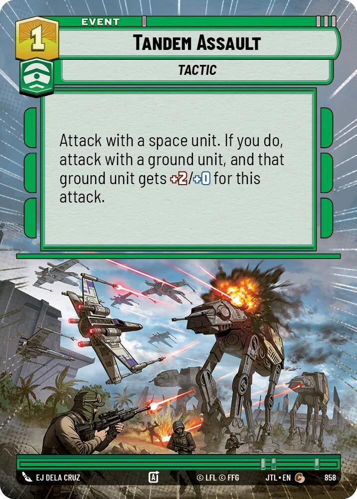 Image for Tandem Assault (Hyperspace Foil) (Jump to Lightspeed) (858) - Star Wars: Unlimited