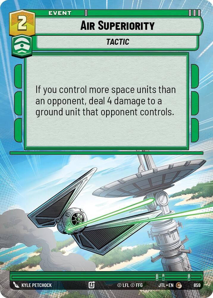 Image for Air Superiority (Hyperspace Foil) (Jump to Lightspeed) (859) - Star Wars: Unlimited
