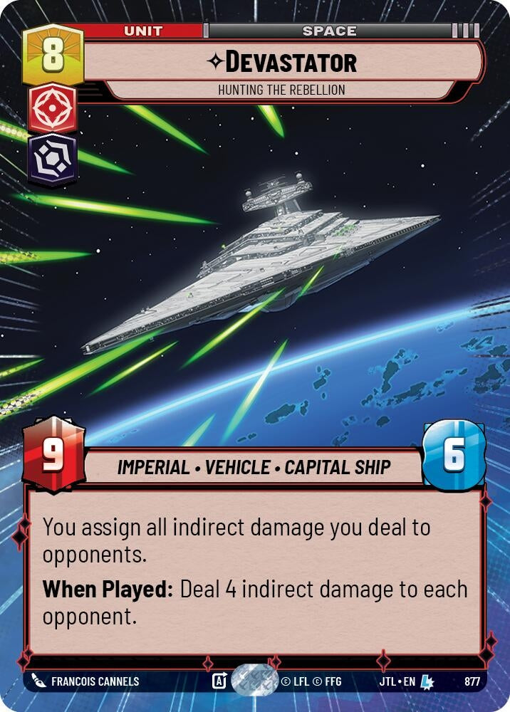 Image for Devastator - Hunting the Rebellion (Hyperspace Foil) (Jump to Lightspeed) (877) - Star Wars: Unlimited