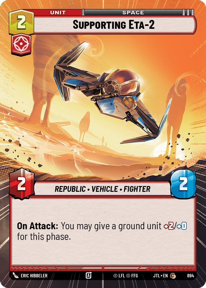 Image for Supporting Eta-2 (Hyperspace Foil) (Jump to Lightspeed) (894) - Star Wars: Unlimited