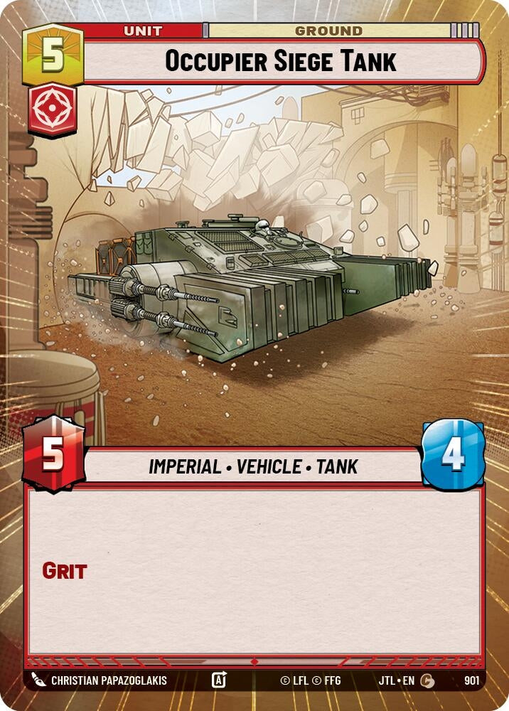 Image for Occupier Siege Tank (Hyperspace Foil) (Jump to Lightspeed) (901) - Star Wars: Unlimited