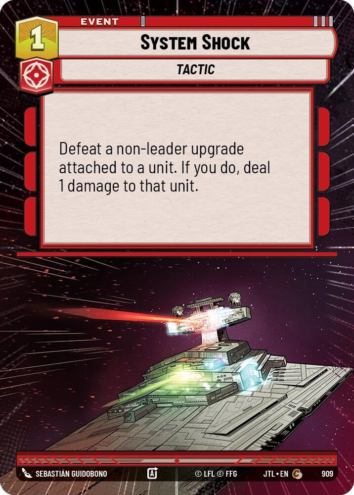 Image for System Shock (Hyperspace Foil) (Jump to Lightspeed) (909) - Star Wars: Unlimited