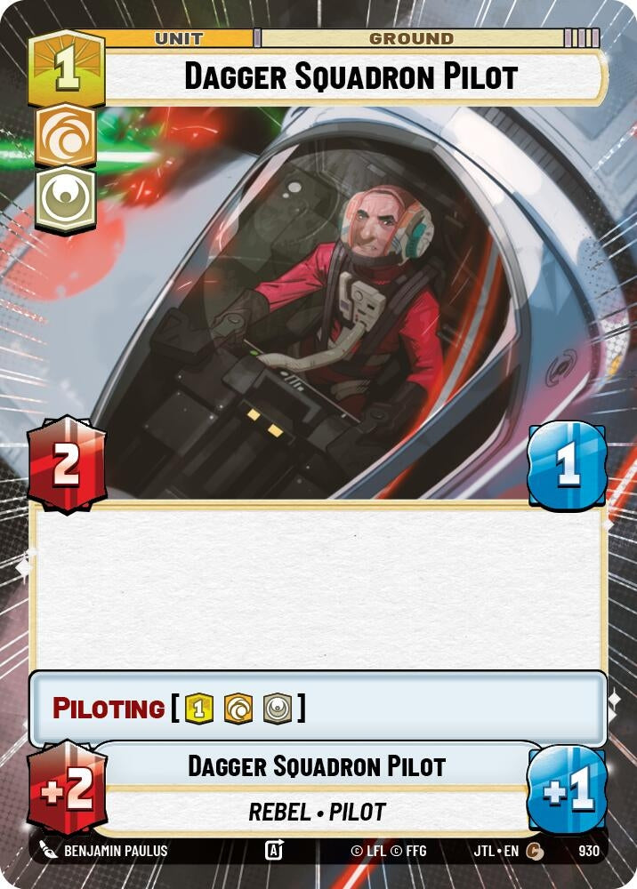 Image for Dagger Squadron Pilot (Hyperspace Foil) (Jump to Lightspeed) (930) - Star Wars: Unlimited