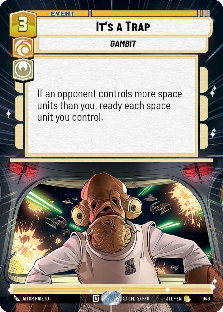 Image for It's a Trap (Hyperspace Foil) (Jump to Lightspeed) (943) - Star Wars: Unlimited