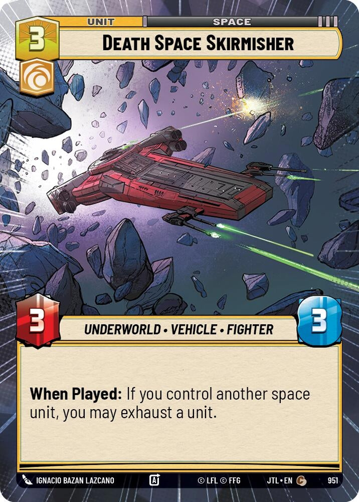 Image for Death Space Skirmisher (Hyperspace Foil) (Jump to Lightspeed) (951) - Star Wars: Unlimited