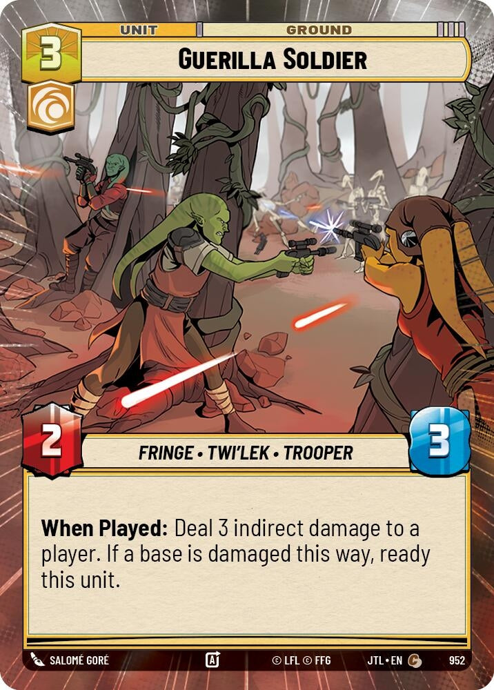 Image for Guerilla Soldier (Hyperspace Foil) (Jump to Lightspeed) (952) - Star Wars: Unlimited