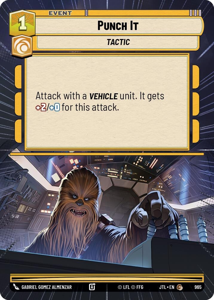 Image for Punch It (Hyperspace Foil) (Jump to Lightspeed) (965) - Star Wars: Unlimited