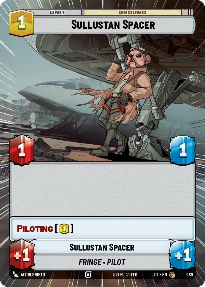 Image for Sullustan Spacer (Hyperspace Foil) (Jump to Lightspeed) (989) - Star Wars: Unlimited