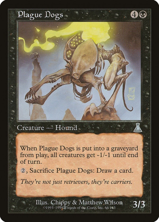 Image for Plague Dogs (Urza's Destiny) (66) - Magic: The Gathering