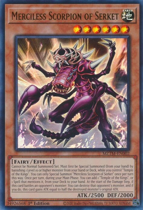 Image for Merciless Scorpion of Serket (Maze of the Master) (MZTM-EN002) - YuGiOh