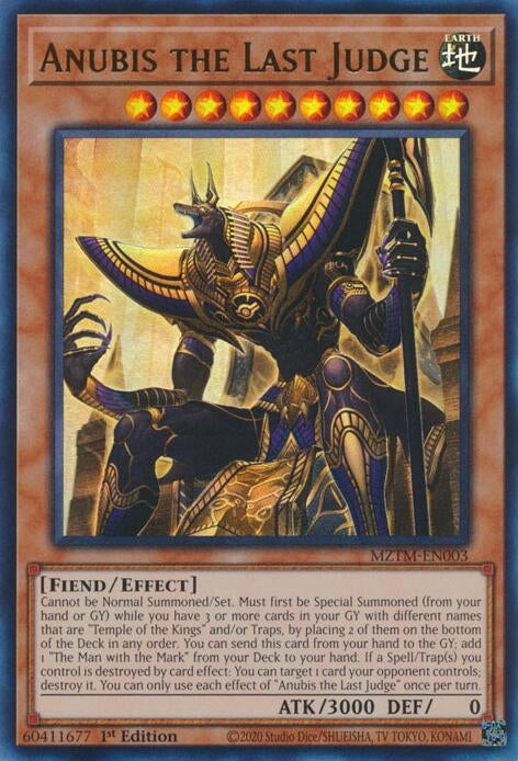 Image for Anubis the Last Judge (Maze of the Master) (MZTM-EN003) - YuGiOh
