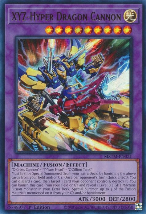 Image for XYZ-Hyper Dragon Cannon (Maze of the Master) (MZTM-EN021) - YuGiOh