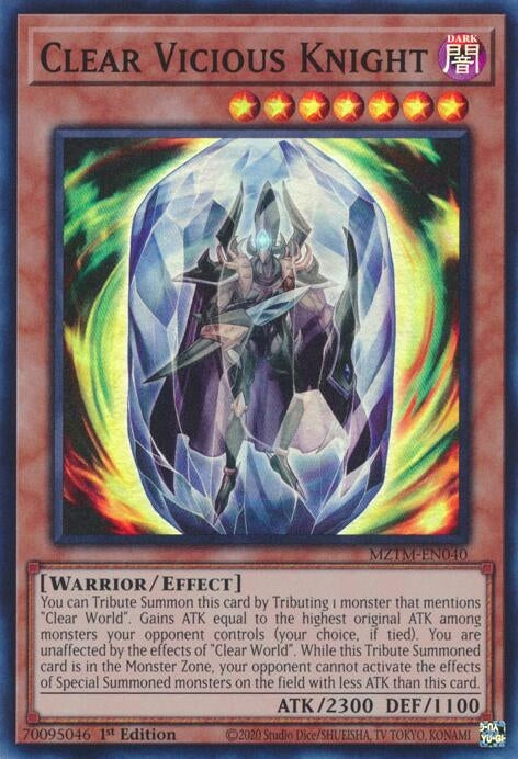 Image for Clear Vicious Knight (Maze of the Master) (MZTM-EN040) - YuGiOh