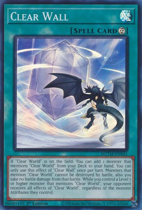 Image for Clear Wall (Maze of the Master) (MZTM-EN041) - YuGiOh