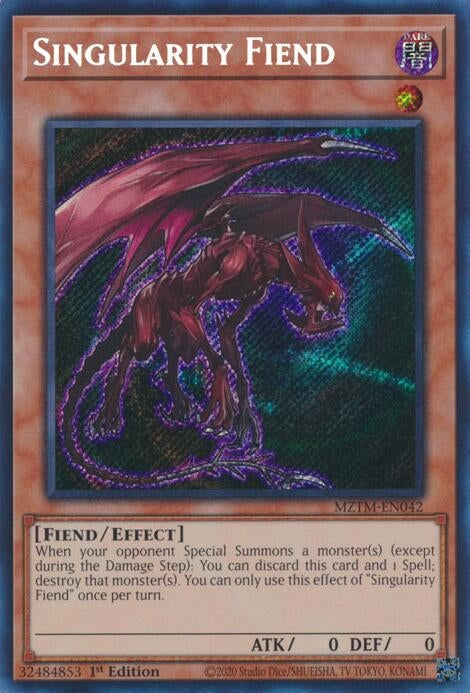 Image for Singularity Fiend (Maze of the Master) (MZTM-EN042) - YuGiOh