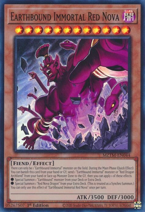 Image for Earthbound Immortal Red Nova (Maze of the Master) (MZTM-EN044) - YuGiOh
