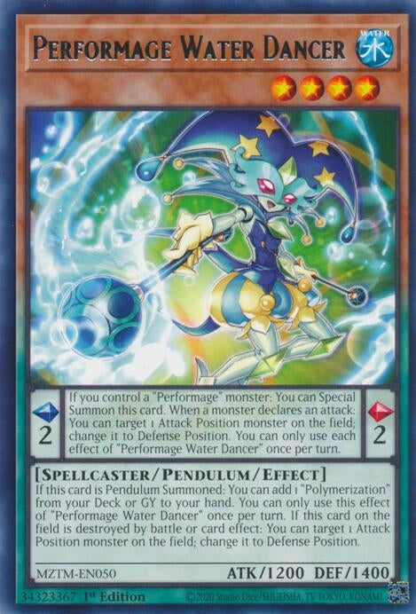 Image for Performage Water Dancer (Maze of the Master) (MZTM-EN050) - YuGiOh