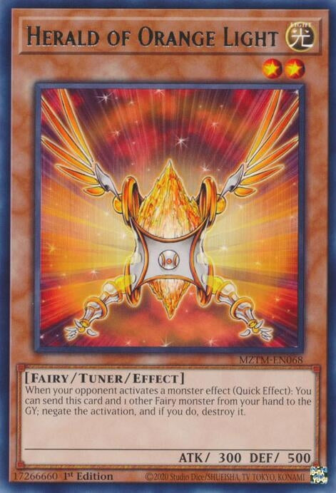 Image for Herald of Orange Light (Maze of the Master) (MZTM-EN068) - YuGiOh