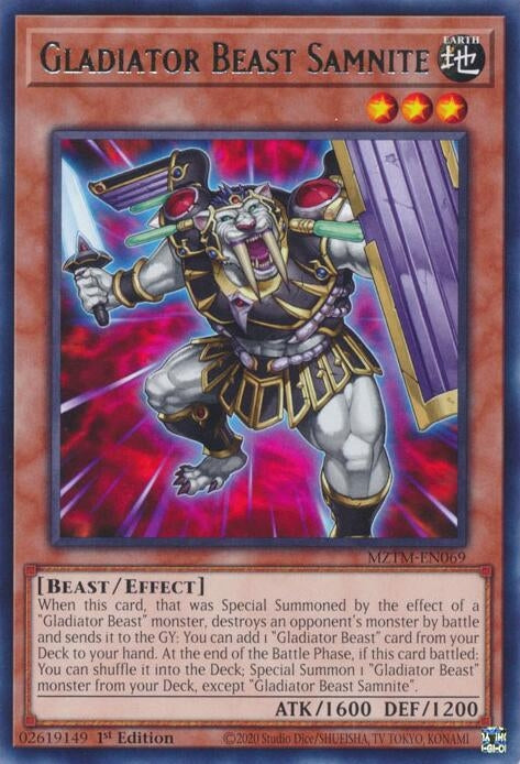 Image for Gladiator Beast Samnite (Maze of the Master) (MZTM-EN069) - YuGiOh
