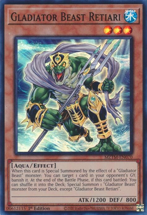 Image for Gladiator Beast Retiari (Maze of the Master) (MZTM-EN070) - YuGiOh