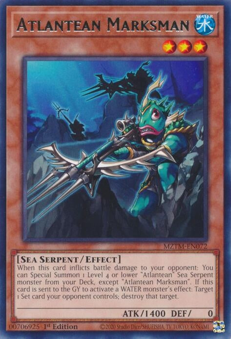 Image for Atlantean Marksman (Maze of the Master) (MZTM-EN072) - YuGiOh