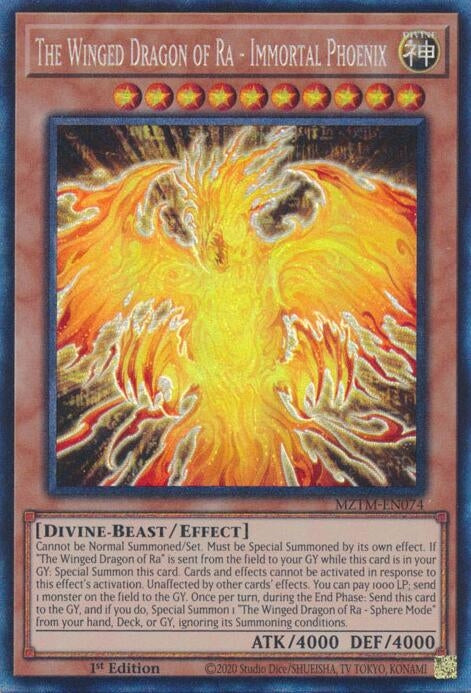 Image for The Winged Dragon of Ra - Immortal Phoenix (CR) (Maze of the Master) (MZTM-EN074) - YuGiOh