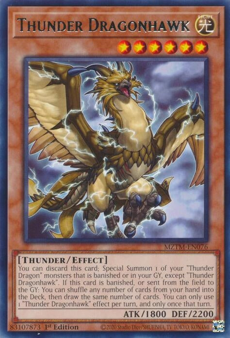 Image for Thunder Dragonhawk (Maze of the Master) (MZTM-EN076) - YuGiOh